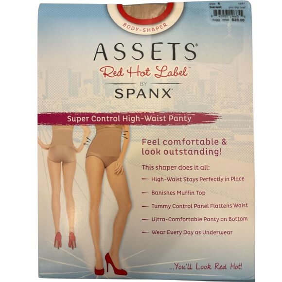 SPANX Assets Red Hot Label High-Super Control High Waist Shaper Panty Size 6 New - Picture 1 of 2